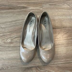 CL by Laundry Beige Wedge Heels